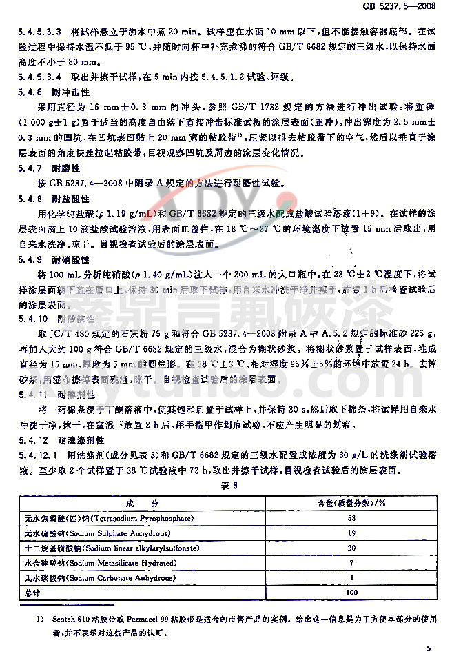 ��̼�ᇊͿ�ͲĘ˜�GB 5237.5-2008-ԇ򞷽��2